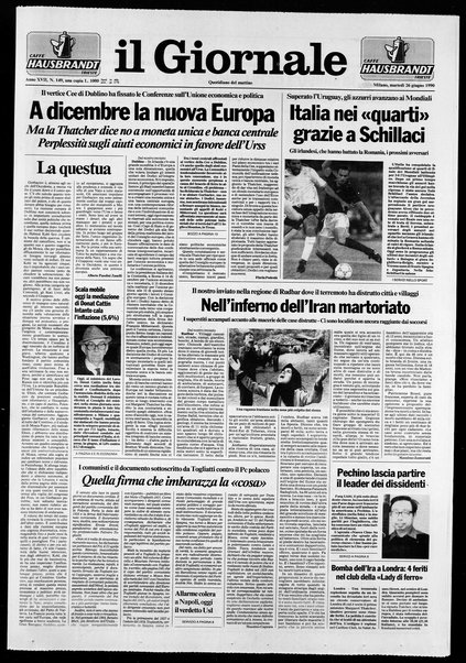 Il giornale : quotidiano del mattino